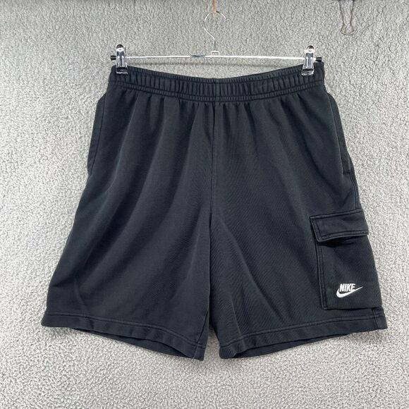 Nike Sportswear Club Men's Cargo Shorts Black Large - Picture 1 of 12